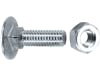 Flachrundschraube DIN 603 - 4.8 galvanisiert, mit Mutter
