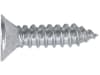 Blechschraube DIN 7982 3,5 x 25 mm, verzinkt; blau passiviert (A2K), Senkkopf mit Kreuzschlitz, 0116203525