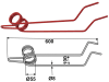 Striegelzinken 600 x 8 mm für Accord Saatstriegel DA-S, DT, DC, DF1, DF2, DL, DV