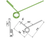 Striegelzinken 270 x 7 mm hinten für Saatstriegel Hassia und Lemken DKA, Eurodrill