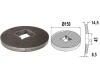 Industriehof® Vorschweißring gewölbt, für Vierkantwellen 36 x 36/40 x 40 mm, 31-0074G