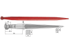 Industriehof® Schwerlastzinken, M 28 x 1,5, spitz, gerade, für Kverneland, Redrock, Schäffer, Van Lengerich