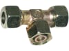 T-Verschraubung "ET-DKO-S", schwer, RA 16, M 24 x 1,5, einstellbar, Dichtkegel mit O-Ring und Überwurfmutter