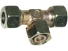 T-Verschraubung "ET-DKO-S", schwer, metrisch, einstellbar, Dichtkegel mit O-Ring und Überwurfmutter