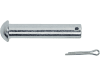 Bordwandscharnier, B x L 43 x 158 mm, Bohrung 16 mm, für  Schiebebock und Scharnierlager