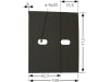 Industriehof® Abstreifer 112 x 100 x 3 mm, Bohrung 20 x 9 mm für Lely Packerwalzen, 51-L116
