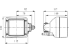 Hella® Arbeitsscheinwerfer "Ultra Beam Standard FF", 12 – 24 V, für Nahfeldausleuchtung, waagerecht; geschraubt, 1GA 996 083-011