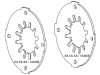 Walterscheid Tellerfeder, 152 x 63 x 3,5 mm, Farbpunkt grün, für Reibscheibenkupplung EK92/4, K92/4, 1045560