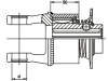 Walterscheid Freilaufkupplung "F5/1R" W 2400, 1 3/4" 6, Verschluss Klemmbrücke KB, 1367687