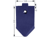 Scharspitze 120 x 10 mm für Grubber Lemken Smaragd, geschmiedete Ware, gehärtet