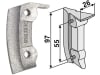 Industriehof® Säschar 97 x 54 mm für Becker, 99.BE-11