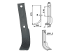 Fräsmesser 273 x 40 x 8 mm Bohrung 11,5 mm links/rechts für Howard Bodenfräse Rotocadet, HL, HR10