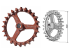 Industriehof® Crosskillring für Welle rund, 40 mm, Ø außen 350 mm, Breite Nabe 120 mm, Laufbreite 60 mm, Sphäroguss (GGG50), 316-502