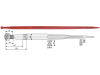 Industriehof® Frontladerzinken 1.100 mm, M 22 x 1,5, spitz, gerade, für Hydrac, 181115