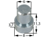 Scherbolzen Ø außen 6 mm; 8 mm für Messerkupplungen Rasentraktoren Ayp, Husqvarna, 10 St.