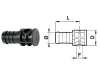 Agrotop Schlauchnippel 1", Ø 25 mm, Länge 41 mm, einseitig, 12787