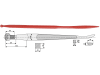 Industriehof® Löffelzinken 1.100 mm; 1.250 mm, M 20 x 1,5, mit konischer Mutter, für Desvoys, Stoll