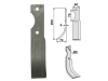 Industriehof® Fräsmesser rechts 200 x 40 x 5 mm, Bohrung 9 mm für Fort, FOR-02R