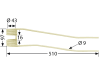 Schwaderzinken 510 x 97 x 8,5 mm für Pöttinger Kreiselschwader