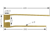 Kreiselheuerzinken links/rechts 405 x 111 x 9 mm für Vicon Kreiselheuer Fanex 400, 500, 600 730 ab Bj. 1987