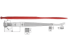 Industriehof® Löffelzinken 1.400 mm, M 30 x 2, spitz, mit konischer Mutter, für Kverneland, 181413