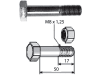 Industriehof® Sechskantschraube M 8 x 1,25 x 50 - 10.9 mit Sicherungsmutter für Agria, 63-855-1