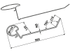 Industriehof® Striegelzinken 560 x 6 mm links für Lely Saatstriegel, 10.ST-L2