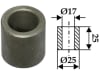 Industriehof® Buchse 25 x 4 mm, Ø innen 17 mm, Ø außen 25 mm, für Ferri, 63-FEI-14