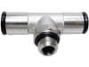 Rohrverbinder "T-ES SV" T-Form, lösbar, 360° drehbar, mit Einschraubgewinde, für Polyamidrohr