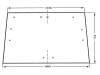 Heckscheibe, klar, für Fritzmeier Verdeck M711/771 für Deutz-Fahr 4006-5206 K1, 4007-5207, John Deere, IH Ford, Fiat, Steyr