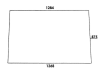 Frontscheibe, klar, 1.284/1.368 x 875 x 6 mm, für Zetor 5211/45, 6211/45, 7211/45, 7711/45, Kabine UR 1