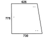 Seitenscheibe, klar, links/rechts, ausstellbar, für Fendt Favorit 610, 611, 612, 614, 615