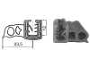 Dichtungsprofil für Glastüren, Klemmbereich 5 – 6 mm