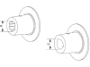 Walterscheid Nabe Profil 1 3/8" 6, Verschluss M 10, für Reibkupplungen K94/1, 1362487