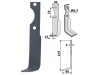 Industriehof® Fräsmesser links/rechts 215 x 48 x 4 mm, Bohrung 8,5 mm für Agria