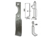 Industriehof® Fräsmesser links/rechts 200 x 30 x 6 mm, Bohrung 9 mm für Honda F400/80