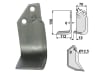 Industriehof® Fräsmesser rechts 158 x 70 x 6 mm, Bohrung 12,5 mm für Ompi, PAL-01R