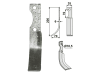 Industriehof® Fräsmesser links/rechts 200 x 35 x 6 mm, Bohrung 10,5 mm für S.E.P. 60-70-100