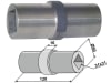 Industriehof® Lagerwelle für Lagerung mit Vierkantwelle 30 x 30 mm, 50 x 31; 31 x 128 mm, 31-0061E