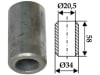 Industriehof® Buchse 58 x 6,75 mm, Ø innen 20,5 mm, Ø außen 34 mm, für Agram, Taarup, 63-AGR-81