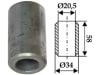 Industriehof® Buchse 58 x 6,75 mm, Ø innen 20,5 mm, Ø außen 34 mm, für Agram, Taarup, 63-AGR-81