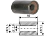 Industriehof® Innenbuchse 50 x 2,5/8,5 mm, Ø innen 12,5 mm; 24,5 mm, Ø außen 29,5 mm, für Agromet, 63-IND-902