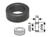 Industriehof® Buchse 14 x 6,25 mm, Ø innen 25,5 mm, Ø außen 38 mm, für Spearhead, 63-SPH-90