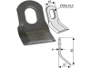 Industriehof® Y-Messer 85 x 45 x 6 mm, Bohrung 34,5 x 20 mm, für Seppi, 63-SPI-04