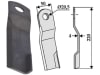 Industriehof® Schlegelmesser rechts 220 x 50 x 4 mm, Bohrung 20,5 mm, für Staiger, 63-STA-600