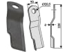 Industriehof® Schlegelmesser links/rechts 220 x 50 x 4 mm, Bohrung 20,5 mm, für Staiger