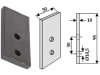 Industriehof® Schlegelmesser 95 x 50 x 10 mm, Bohrung 10,5 mm, für Dondi: DMR 25 Grabenfräsen, 633-SDO-01