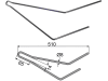 Industriehof® Striegelzinken 510 x 8 mm für Saatstriegel Pöttinger Aerosem Perfektstriegel bis Bj. 04; Rabel Multidrill, 10.ST-RA-7