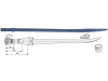 Industriehof® Löffelzinken 1.100 mm; 1.400 mm, M 22 x 1,5, Buchse mit konischer Mutter, für Frost