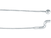 Bowdenzug Ø 1,9 mm, 2.000 mm, mit angepressten Nippel Ø 8 x 8 mm und Endstück Z-Form Ø 4 mm 